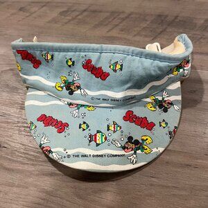 Vintage Disney Scuba Mickey Mouse Novelty Adjustable Visor Hat